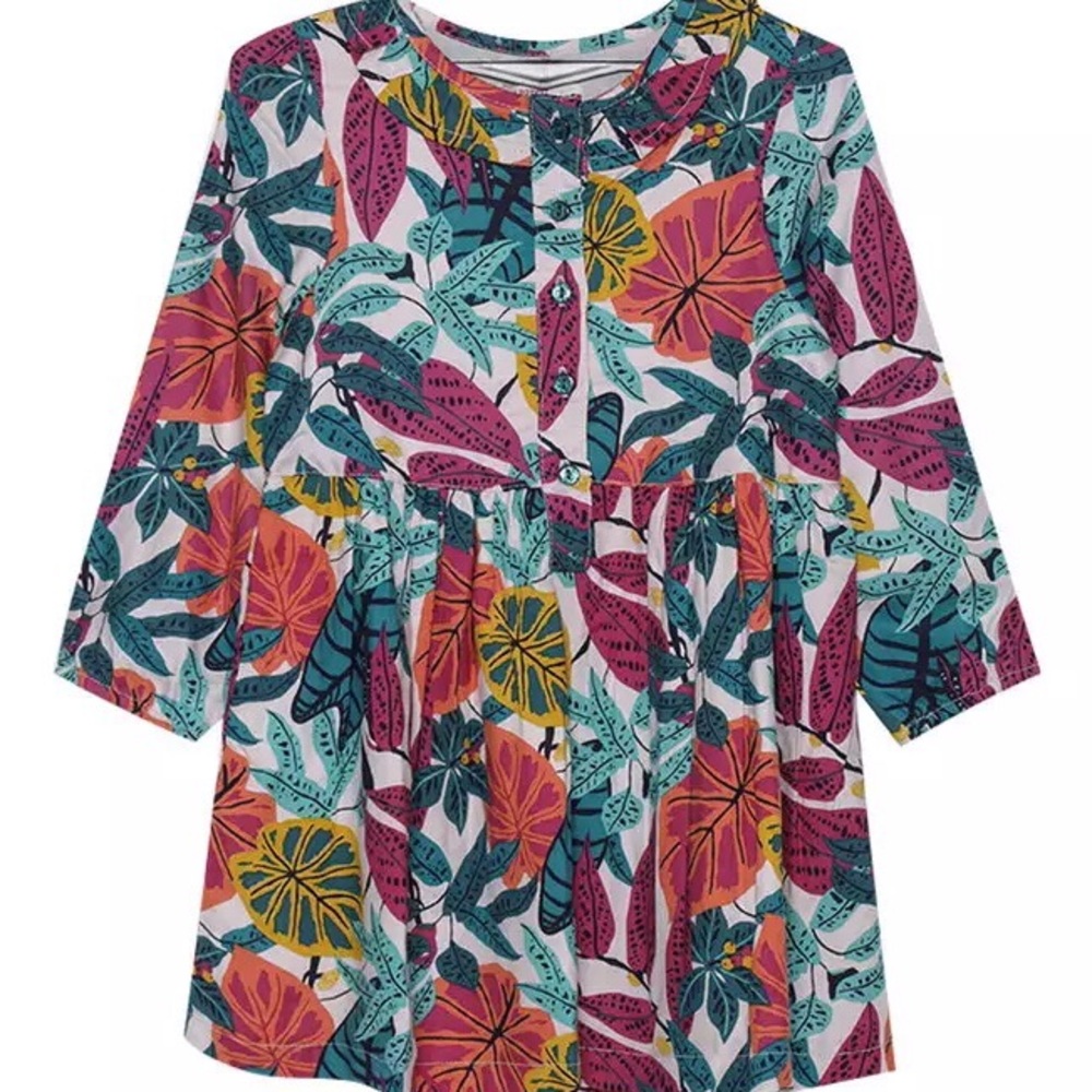 Du Pareil Au Même (DPAM)
Botanical Print Long Sleeve Dress Size 4